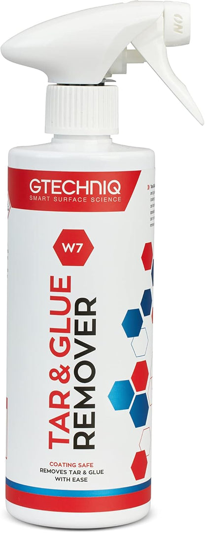 Gtechniq W7 Tar and Glue Remover, Full Strength Solvent-Based 16.9 fl oz | Dissolves Tar and Glue, Removes Stubborn Residue, Safe for Car Paint - Not for Plastics, PPF or Wrapped Vehicles