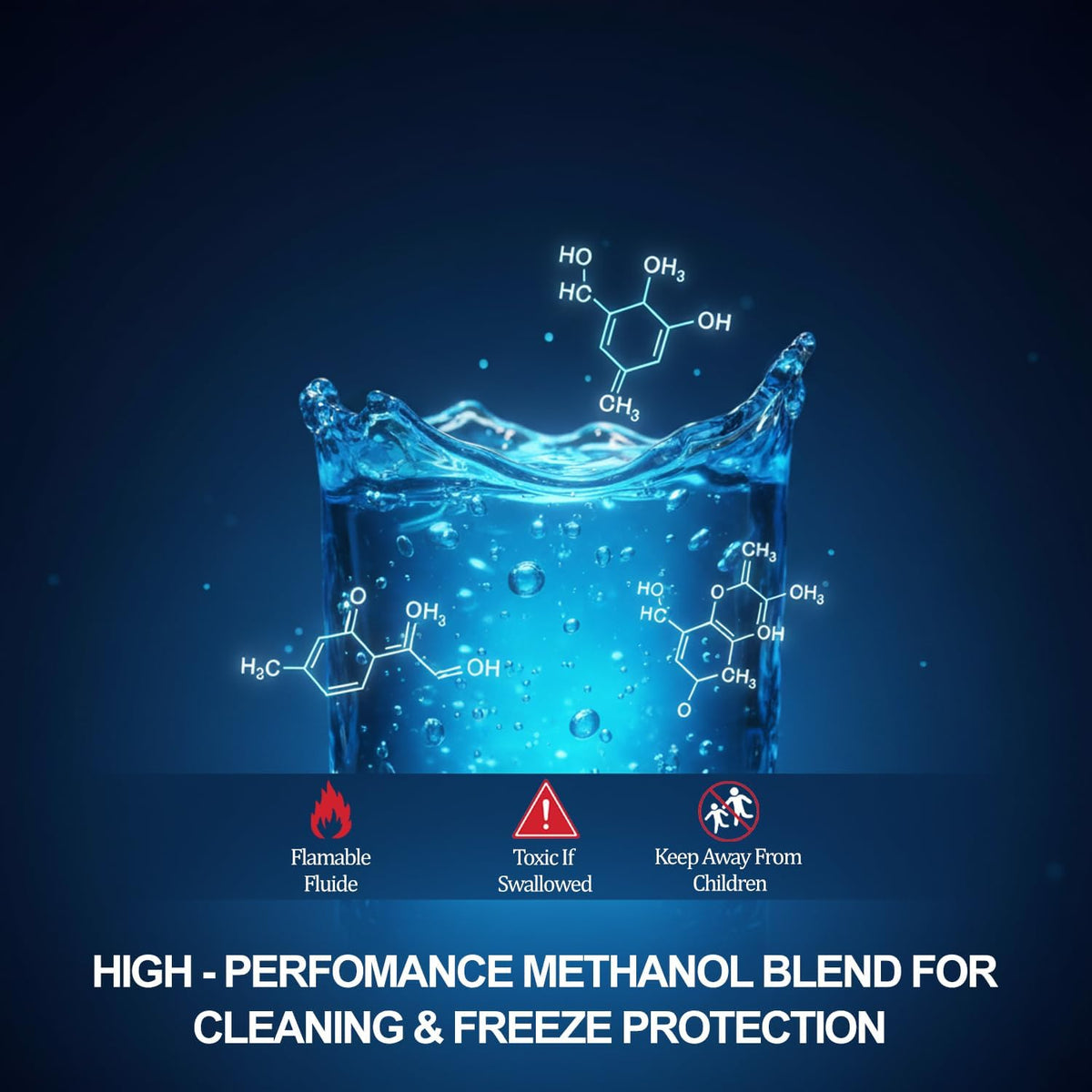 ABRO Windshield Washer Fluid Ready to Use Formula - 1 Gallon, Pre-Mixed, Streak-Free Cleanliness, 2-In-1 Removes Bugs & Tar