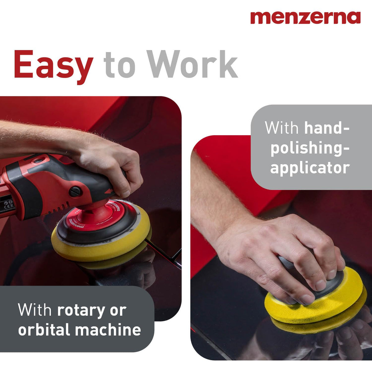 menzerna Polishing Set 8oz – HCC1000, MCC2500 & 3800 | 3-Step System for Scratch Removal, Swirl Elimination & Mirror-Like Finish