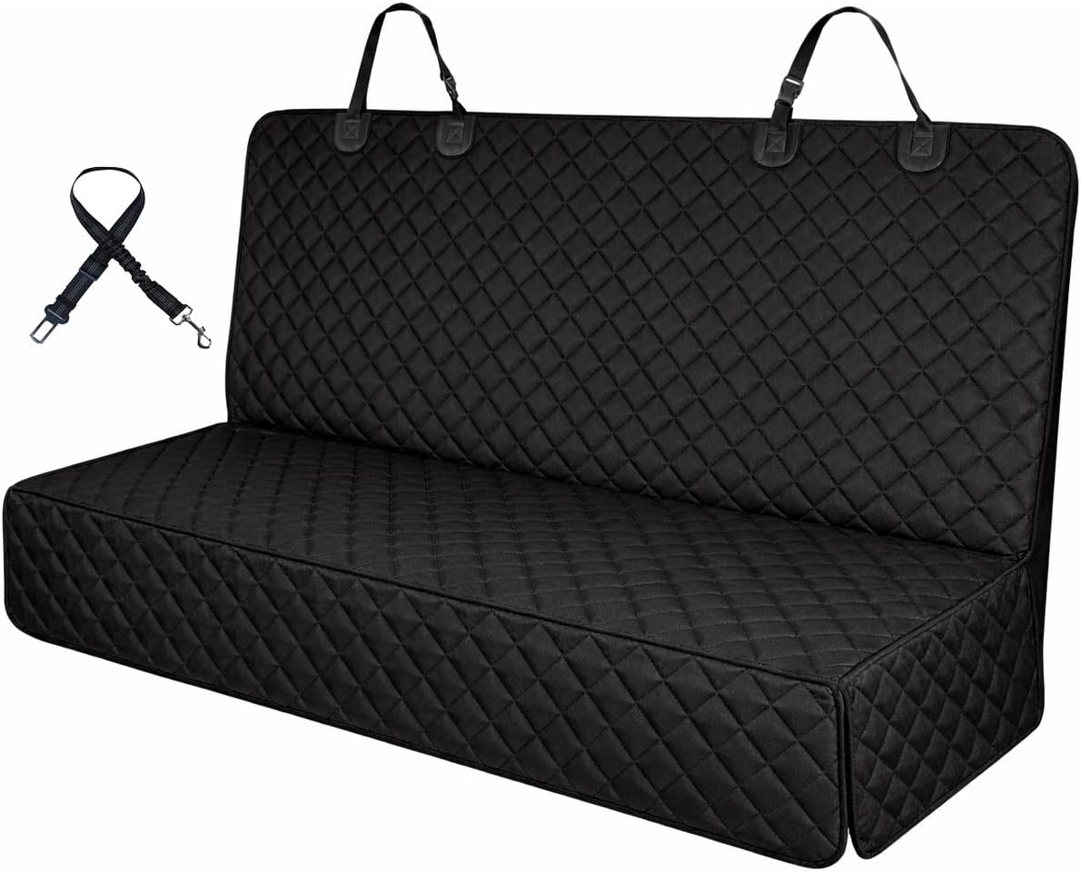 fidozen Waterproof Dog Car Seat Cover for Back Seat: Suitable for Small and Large Dogs, Hammock and Pet Protector, Backseat seat Cover (Full Bench, Medium(54" W))