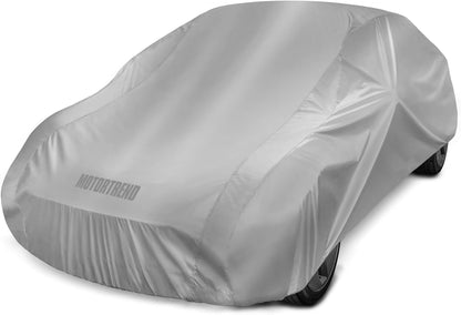 Motor Trend FlexCover Waterproof Car Cover for Rain Wind All Weather L Fits up to 190 x 70 x 50 inches