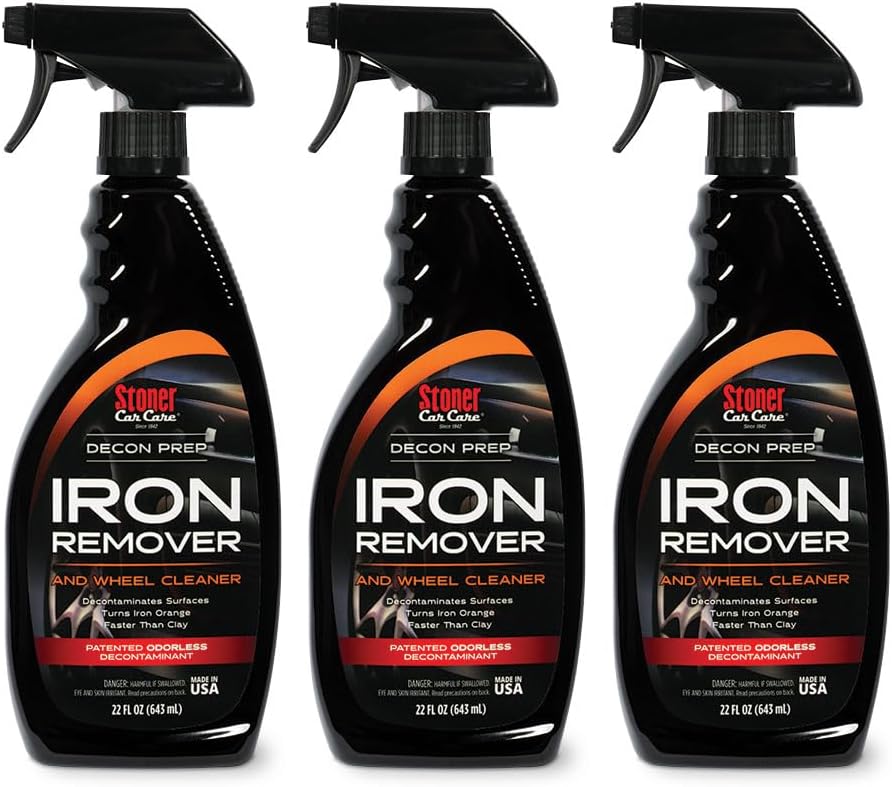 Stoner Car Care 92104 Iron Remover & Wheel Cleaner – Odorless Iron Fallout & Brake Dust Remover for Paint, Wheels & Glass – pH Balanced Rust Decontaminant with Color Indicator – 22 fl oz