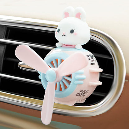 Pilot Car Air Freshener, Cute Dog Car Vent Clip Air Freshener Automotive Air Outlet Fan Diffuser, Automotive Interiors Vent Decoration (Shake Head Style - Dog)