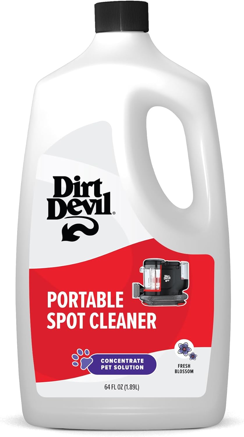 Dirt Devil Portable Spot Cleaner Machine for Carpet and Upholstery, Powerful Suction Spot Cleaning Machine with Versatile Tools, Pair with Dirt Devil Portable Cleaner Solution