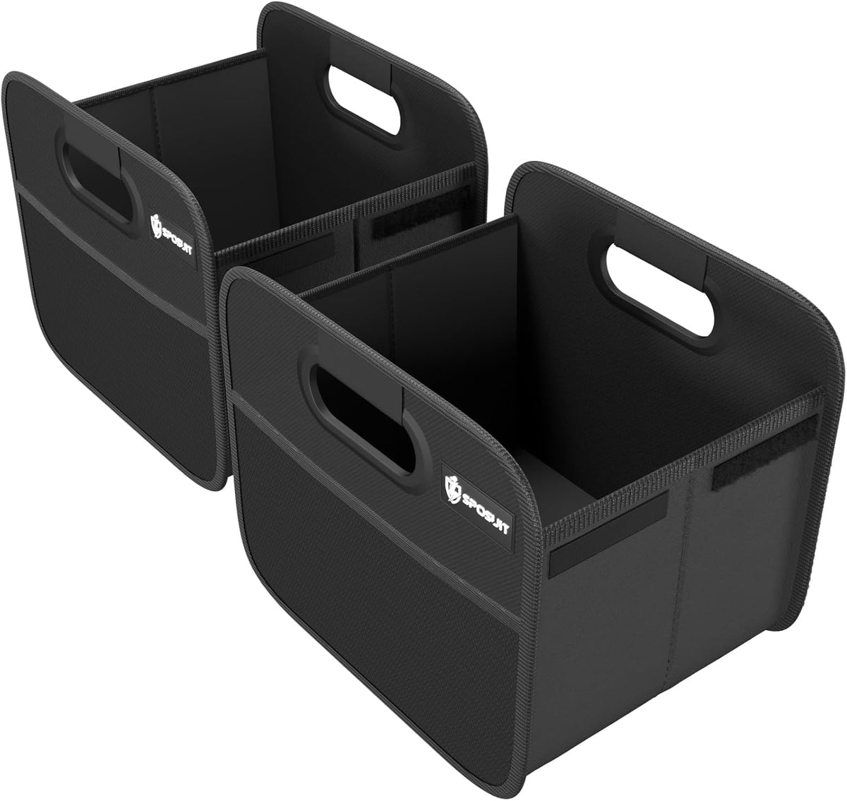 Sposuit Trunk Organizer for Car - 70L Collapsible Car Storage with 11 Pockets & Reinforced Handles, SUV Trunk Organizers for Grocery Cargo(Black)