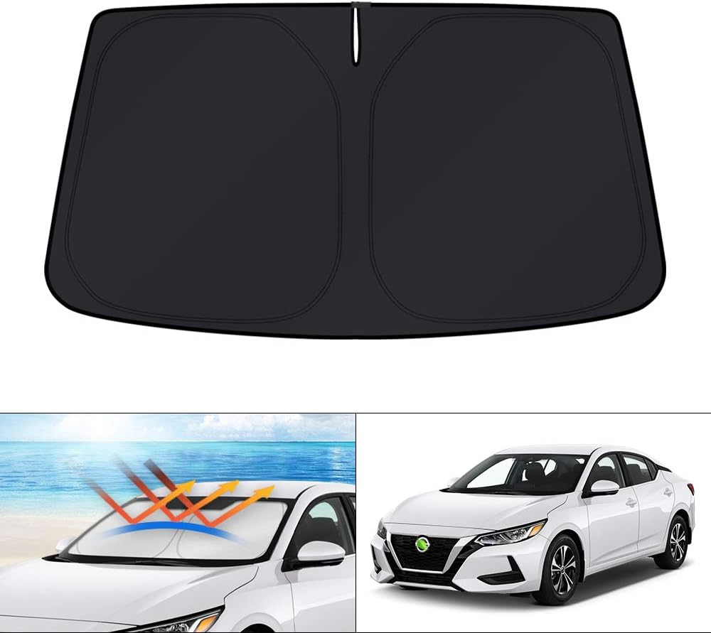 KUST Windshield Sun Shade for Toyota RAV4 2019-2022 2023 2024 2025 2026 Window Accessories Shade Sun Visor Cover Foldable Block UV Rays - Colors C