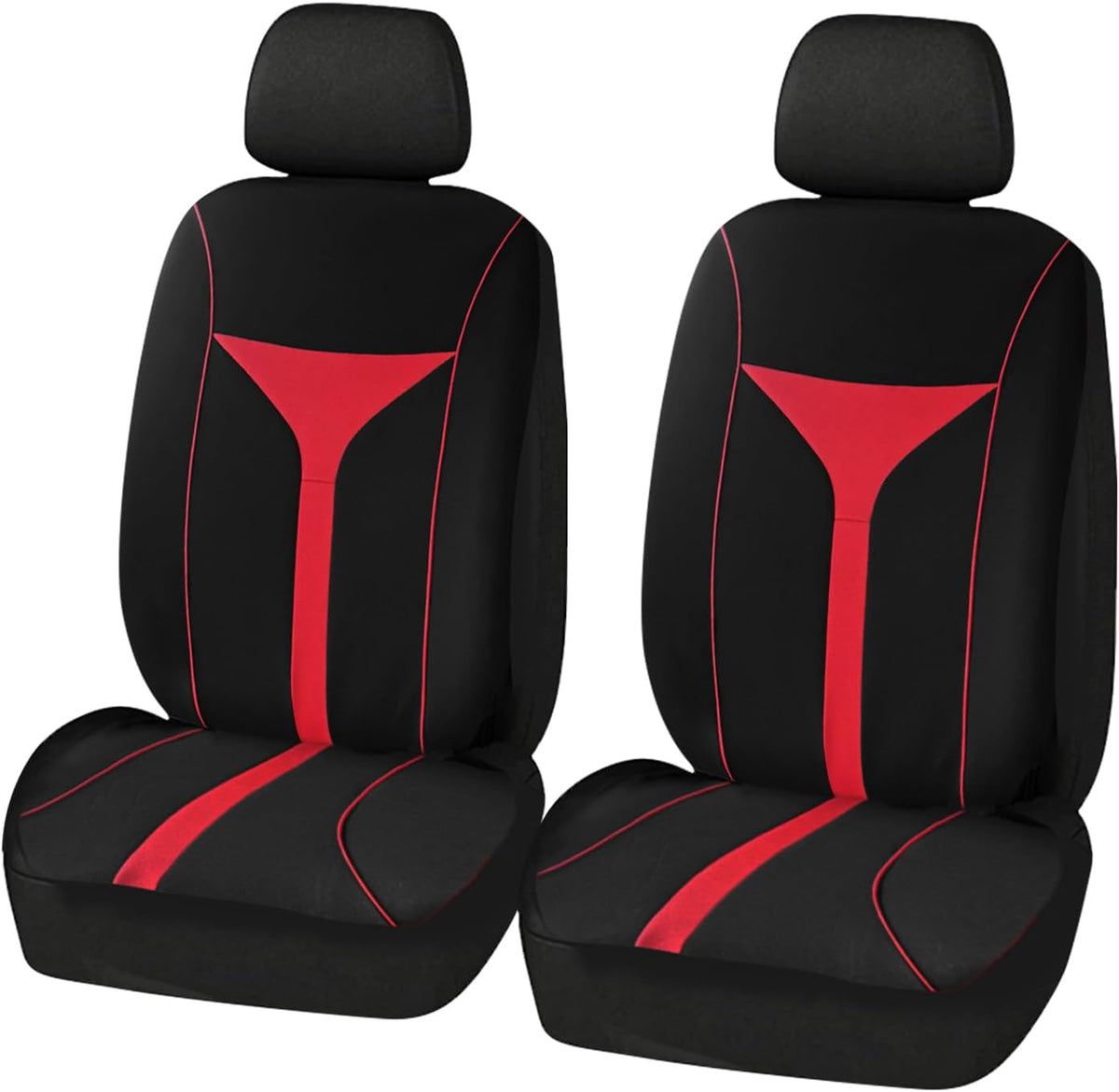 2 Pack Universal Car Seat Cover with Breathable Mesh Backrest,Comfortable Car Seat Protector with Foam Padding and Retaining Buckle,Highly Elastic Car Seat Covers Full Set (Pink)