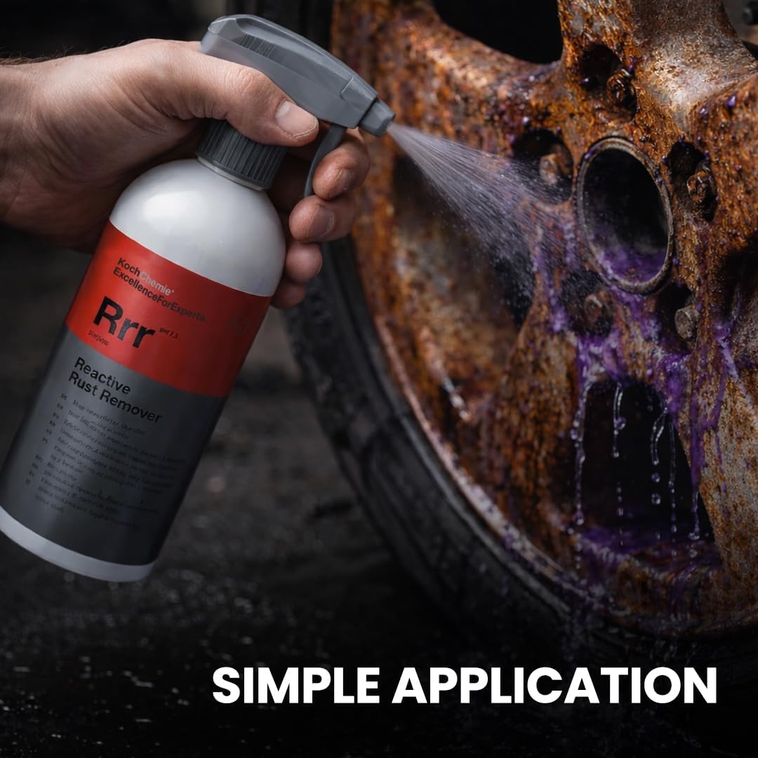 KOCHCHEMIE - Reactive Rust Remover - pH Neutral Cleaner; Use for Rust, Metal Particles, Burnt-in Brake Dust and Other Pollutants; Gentle Formula (500 milliliters)