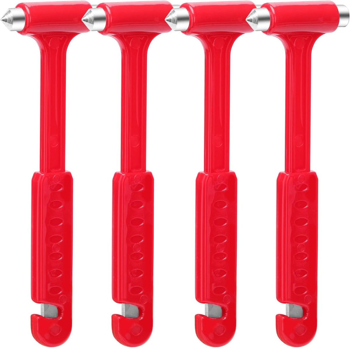 2-Pack Car Glass Window Breaker and Seatbelt Cutter, Emergency Escape Tool for Vehicle, Safety Hammers with Compact Dual-Steel Head Design for Quick Breakage (2)