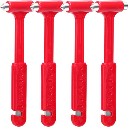 2-Pack Car Glass Window Breaker and Seatbelt Cutter, Emergency Escape Tool for Vehicle, Safety Hammers with Compact Dual-Steel Head Design for Quick Breakage (2)