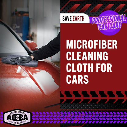AIDEA Microfiber Cleaning Cloth, 50PK, Microfiber Towels for Cars, Premium Wash Cloths, Dusting Cloth Cleaning Rags, Absorbent Towels for SUVs, House, Kitchen, Window, Cleaning Supplies12×12"