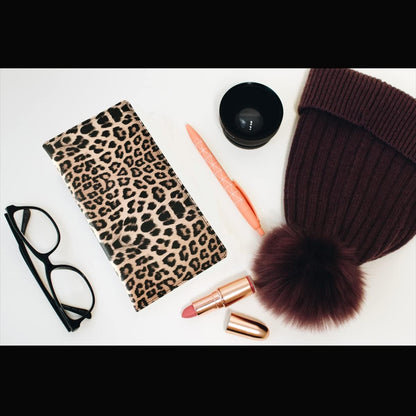Premium Car Registration and Insurance Holder,Registration Insurance Card Holder of Leopard Print PU Leather Looks Stylish and Special,Glove Box Organizer Makes Your Documents In Order.