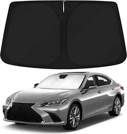 KUST Windshield Sun Shade for Toyota RAV4 2019-2022 2023 2024 2025 2026 Window Accessories Shade Sun Visor Cover Foldable Block UV Rays - Colors E