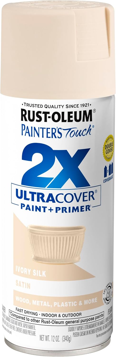 Rust-Oleum 334029 Painter's Touch 2X Ultra Cover Spray Paint, 12 oz, Gloss Clear - Colors A