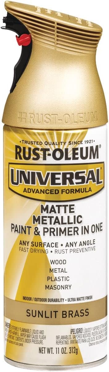 Rust-Oleum 302151 Universal All Surface Clear Topcoat Spray, 11 oz, Dead Flat Clear - Colors B