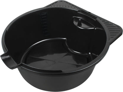 2 Gallon (8L) Portable Oil Drain Pan, Heavy-Duty Motor Oil Drip Catcher Pan for Automotive, Lawn Mower, ATV Oil Change （1 Pcs）