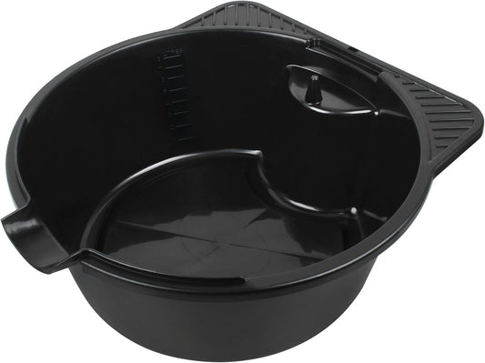 2 Gallon (8L) Portable Oil Drain Pan, Heavy-Duty Motor Oil Drip Catcher Pan for Automotive, Lawn Mower, ATV Oil Change （1 Pcs）
