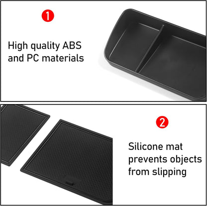 Jaronx Center Console Organizer Compatible with Toyota RAV4 2025 2024 2023 2022 2021 2020 2019, Center Console Glove Box Divider Storage Glove Box Organizer Tray