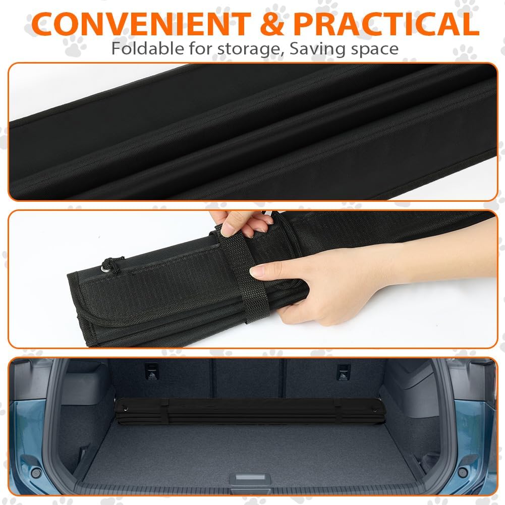 Flintronic Large Rear Bumper Protector for Cars, 38 x 25 Inch Foldable Car Rear Bumper Protector Guard, Universal Bumper Protector, Prevents Scratches During SUV, Truck, Van Loading and Unloading