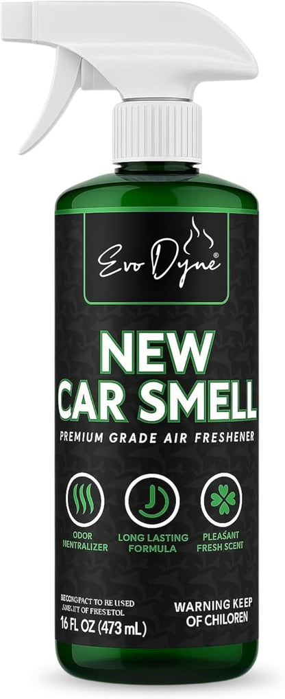 New Car Smell Spray (16oz) – Long Lasting Air Freshener for Cars, Eliminates Odors, Fresh New Car Scent Like Dealership Finish, Made in USA