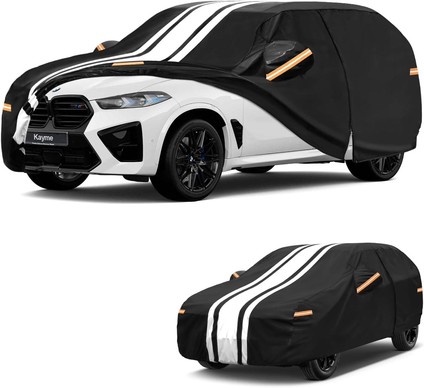 Kayme Heavy Duty Car Cover Custom Fit for BMW 3 Series 320i 325i 328i 330i 335i (1982-2026), Outdoor Full Exterior Cover with Tape and Towel, Rain Snow Sun UV Protection. - Colors B