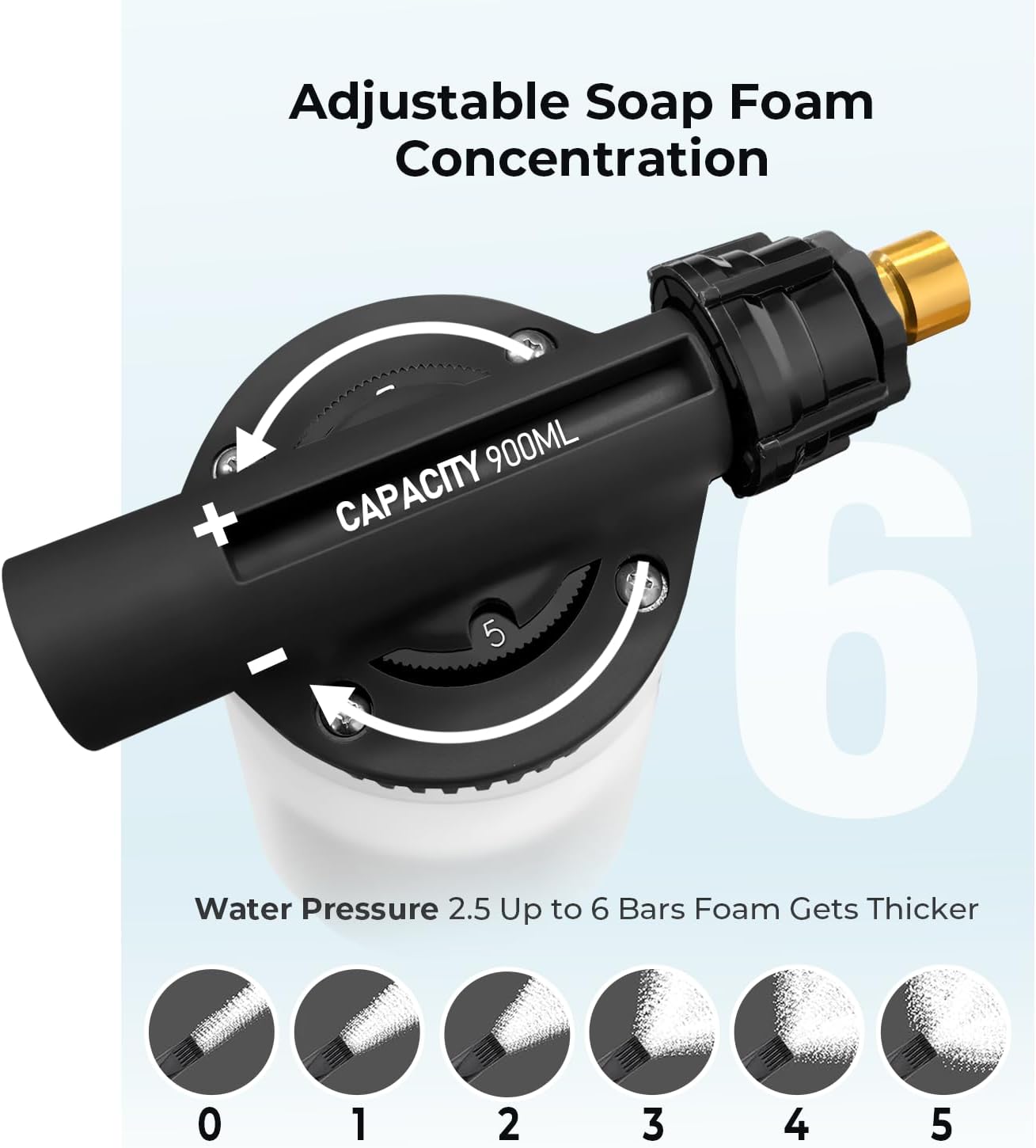 ARTIPOLY Car Wash Foam Gun + Microfiber Wash Mitt - Car Foam Sprayer - Foam Cannon for Hose - Spray Foam Gun Cleaner - Snow Foam Blaster for Cars, Boats, RVs, Foam Cannon Connects to Any Garden Hose