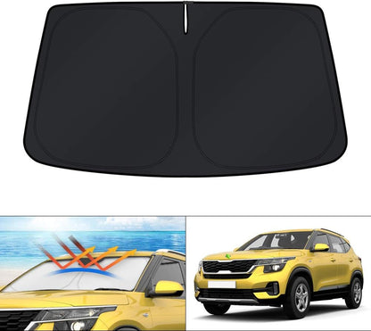 KUST Windshield Sun Shade for Toyota RAV4 2019-2022 2023 2024 2025 2026 Window Accessories Shade Sun Visor Cover Foldable Block UV Rays - Colors D