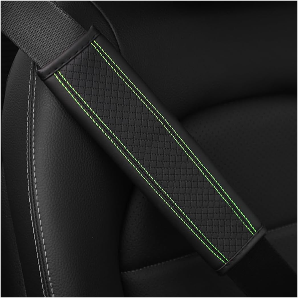 Osilly 2PCS Car Seat Belt Cover, Carbon Fiber Seatbelt Shoulder Protection, Soft Car Seat Belt Strap Cushion Protect Your Neck and Shoulder, Car Accessories Seat Belt Pad for Car Truck (Red)