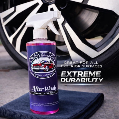 Sully’s After Wash Ceramic Spray Coating – SiO2 Quick Detailer – High Gloss, Water Beading & Hydrophobic Protection – Streak-Free Spray Sealant for Cars, Trucks & RVs – 16 oz