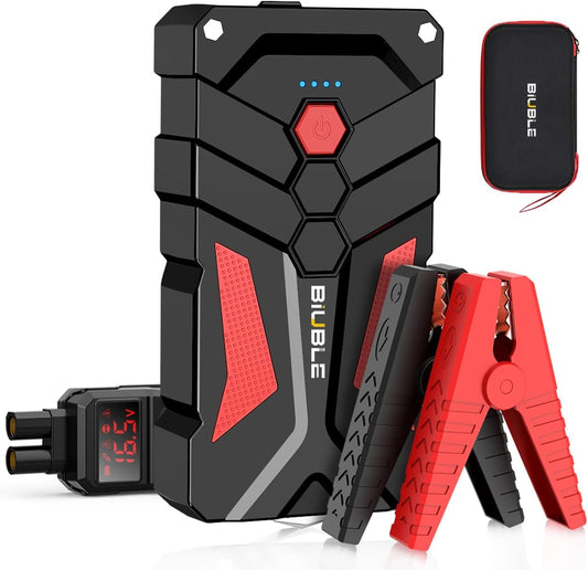 Jump Starter Car Jump Starter Auto Battery Booster Pack 5000A Peak 12V with USB-C Quick Charge,Lithium Jump Box with LED Light(Up to 7.0L Gas or 5.5L Diesel Engine)