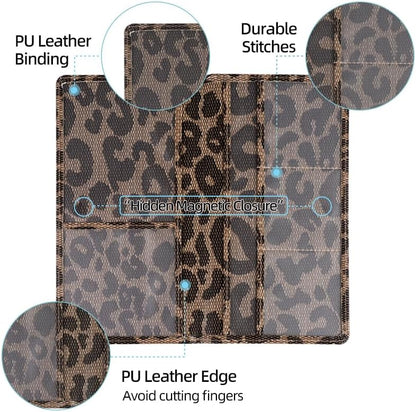 Valardoh Premium Car Registration and Insurance Card Holder, Car Document Holder for Cards, Driver License & other Essential Documents (Large, Leopard)