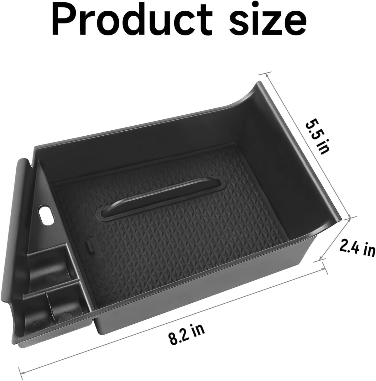 Glove Box Dividers Organizer Compatible with Toyota 2016-2020 2021 2022 2023 Tacoma Accessories Black ABS Material Center Console Organizer