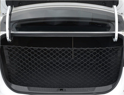 Car Rear Cargo Net, Adjustable Elastic Storage Organizer Net, Trunk Cargo Storage Net, Universal Fit for Car, Vehicle, SUV (43.3"x 15.8")