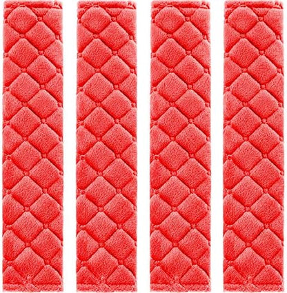 Tatuo 4 Pack Seat Belt Cover Extra Long Seat Belt Pads for Car Soft Comfort Shoulder Strap Covers Harness Pads Helps Protect Your Neck and Shoulder(10.6 Inch,Black)
