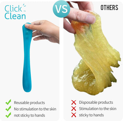 CLICK CLEAN Cleaning Gel for Car, 7oz Car Detailing Tools, Cleaning Putty Gel, Car Interior Cleaner Universal Dust Cleaner for Keyboard, Laptop, Air Vents