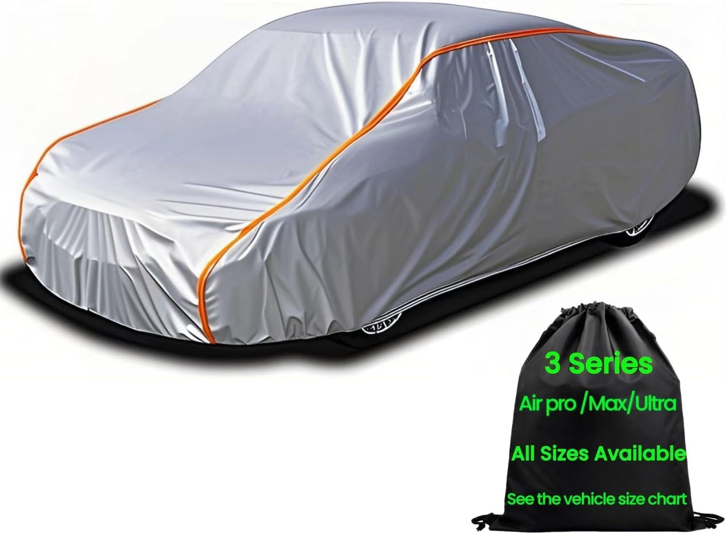 Waterproof Sport Car Cover, Super Lightweight Small Outdoor Car Cover Rain Car Covers for Automobiles All Weather Waterproof Fit Coupe 163" to 178"