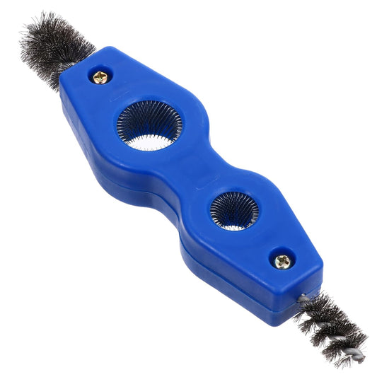 Amosfun Battery Cleaning Brush 7.48 Inch Double-Head Wire Brush Car Battery Terminal Cleaner Rust Removal Tool for Automotive Maintenance