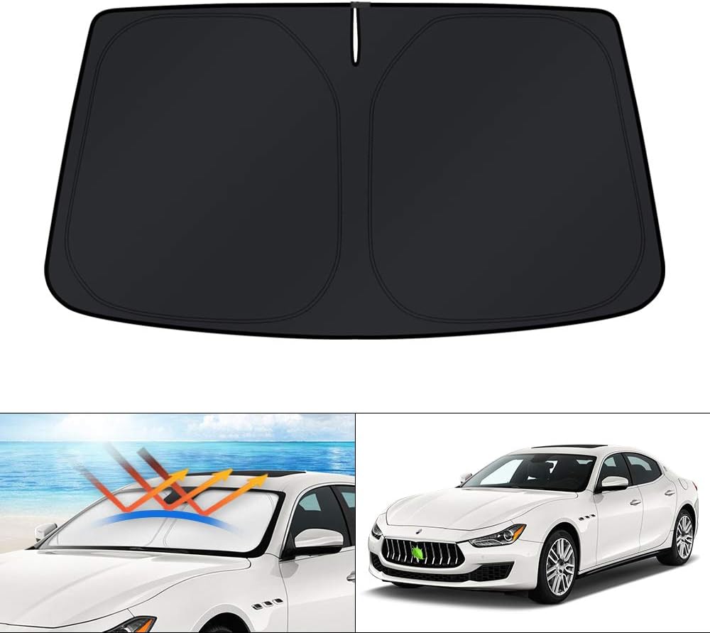 KUST Windshield Sun Shade for Toyota RAV4 2019-2022 2023 2024 2025 2026 Window Accessories Shade Sun Visor Cover Foldable Block UV Rays - Colors D