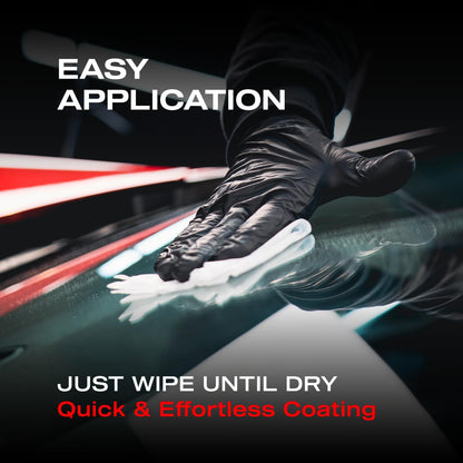 Nasiol GlasShield Wipe-On Nano Rain Repellent Wipe Kit, Ceramic Coating for Windshield, Quick & Easy Application, Easy to Clean, Car Rain-Repellant, Durable Lasts for 15,000 Miles