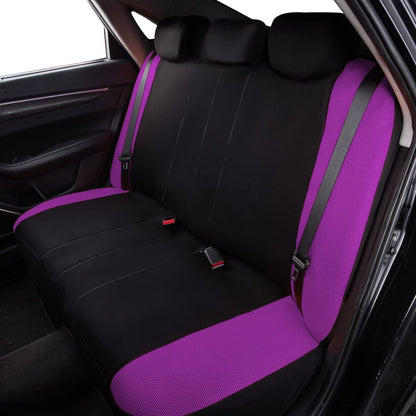 Flying Banner Butterfly car seat Covers ful Set Fashion Universal Lady Woman Female Rear Bench Split Colorized (Pink, 2 Fronts - Lace)