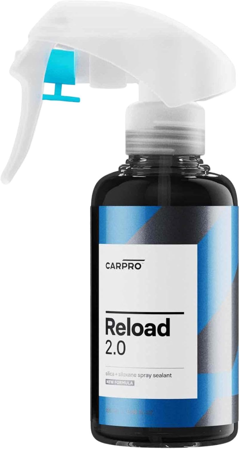 CARPRO Reload 2.0 Spray Sealant, Silica + Siloxane Ceramic Spray for Ceramic Coating, Super Hydrophobic, Self-Cleaning: Improved Gloss, Slickness, Water Spot & Chemical Resistance - 500mL (17oz)