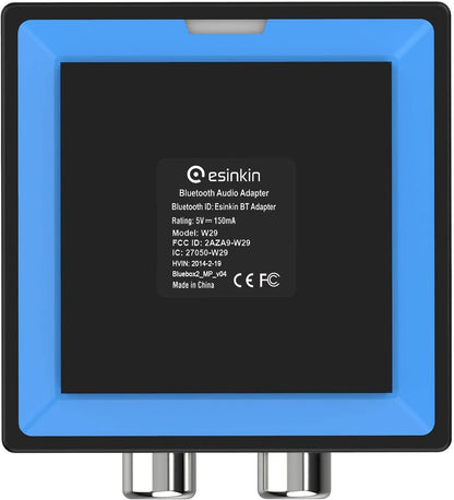 Esinkin Wireless Audio Receiver for Music Streaming Sound System Works with Smart Phones, Tablets and Car, Wireless Adapter for Speakers
