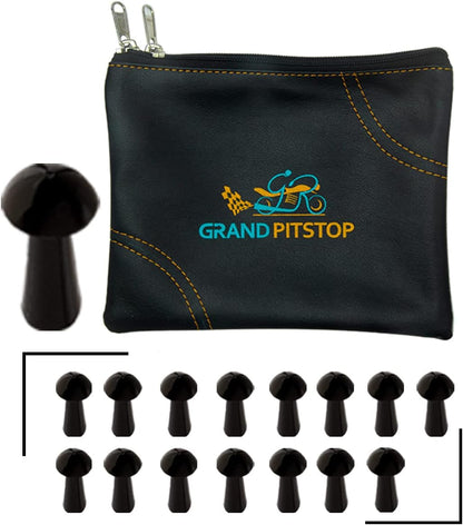 GRAND PITSTOP Tubeless Tire Gun Puncture Repair Kit with Mushroom Plug for Tyre Punctures and Flats on Cars, Motorcycles, ATV, Trucks & Tractors (Gun Puncture Kit 30 Plugs)