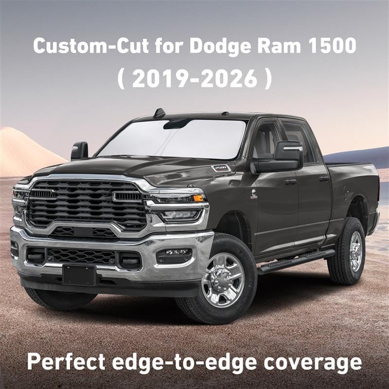 EcoNour Car Windshield Sun Shade | 2025 Upgraded Innovative No-Light-Pass Technology for Maximum Coverage | Foldable Sun Shade Keeps Your Vehicle Cool | Must-Have Car Accessories | Small (59" x 29") - Colors E