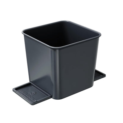 Car Trash Can for Vehicles Leakproof Compact Garbage Bin w/Stability Flap, Anti-Slip Base, Portable Trash Holder for Cars, Trucks, SUVs, Minivans (Black, Large)
