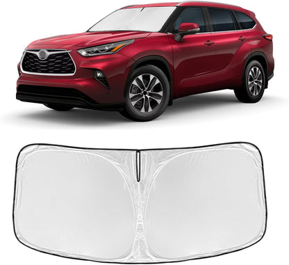 for Toyota Tacoma 2016-2023 2024 2025 2026 Sun Shade Sunshade Windshield Cover - 4 Layers Front Window Shade Custom Fit Tacoma 2Dr 4Dr Pickup Sun Visor 240T Shade Blocks UV Rays Car Accessories - Colors A