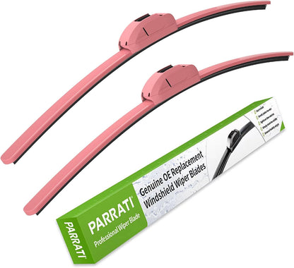 OEM QUALITY 24" +19" PARRATI Premium All-Season Windshield Wiper Blades (Set of 2) - Colors B