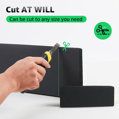 Garage Wall Protector, 2 Roll Garage Car Door Protector Bumper Guard for Car Doors Anti-Collision Waterproof Inflaming Ultra Self Adhesive EVA Foam for Warehouse (2 ROLL: 79" x 8" x 1/4")