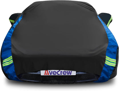 Avecrew Car Cover Waterproof All Weather for Automobiles, Outdoor Heavy Duty Full Exterior Covers for Sedan(194"-208")
