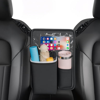 FLORICH Car Seat Gap Filler, Pro-Seats Gap Filler Organizer and Storages 2-in-1, Premium Leather Center Console Organizer, Car Organizer Front Seat Universal Fit for Car SUV Truck